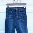 American Eagle AEO  Womens Jeans Curvy High Hi Rise Jegging Blue Denim Stretch 6 Photo 3