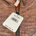 Free People New with Tags  Movement Orange Combo zip up Jacket Top Sz Small Photo 6