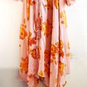 City Chic  Dress Rose Floral Print V-Neck Long Sleeve A-Line Maxi Dress Sz 22 NWT Photo 6