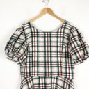 Krass&co Ivy City  Molly Plaid Flare Dress 1X Puff Sleeves Knee Length Plus Size Photo 5