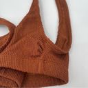 Good American NEW  Bikini Top Always Fits Textured Rust Brown 1/2 US S/M NWOT Photo 6