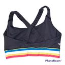 IVL Collective Black Striped Sports Bra size 6 Photo 3