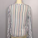 Vintage Havana Stripe Nautical Top with Rope Tie Front- Bell Sleeve- M Photo 6