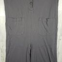 Listicle NWT  Short Sleeve Gray Knit Lined Wide Leg Jumpsuit Women's Size Small Photo 2