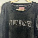 Juicy Couture  sleepwear large black velour studded top Photo 1