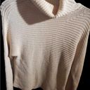 Garnet Hill  size small cream colored turtleneck sweater bust  34 inches Photo 2