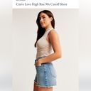 Abercrombie & Fitch Abercrombie Curve Love High Rise 90s Cutoff Denim Shorts Photo 3