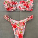 SheIn Floral Strapless Bikini Set Photo 0