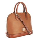 Dooney & Bourke NWT  Pebble Grain Zip Zip Caramel Satchel Purse Retail Price $248 Photo 0