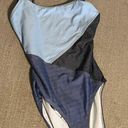 Solid & Striped NWT Madewell x ® Patchwork Denim Gabby One-Piece Swimsuit Size M Photo 3