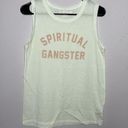 Spiritual Gangster  Womens White Tank Top Size XSmall Photo 0