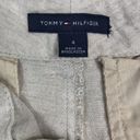 Tommy Hilfiger  Linen Wide Leg Pocketed Waist Tie Relax Fit Pant Beige Sz 4 Photo 5