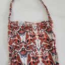 Free People  Orange Boho Paisley Feathery Bag Photo 1