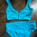 Nike  Women's Swim Midkini Zip-Front Bikini Photo 4