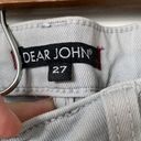 Dear John  Gray Cropped Straight Leg Jeans Photo 6