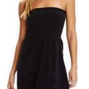 Juicy Couture  | Smocked Mini Black Velour Tube Terrycloth Dress Size P Photo 0