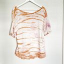 Young Fabulous and Broke  Womens‎ Multicolor Twister Tie Dye Linen T-Shirt Size S Photo 3