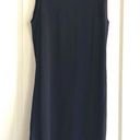 Theory  black sleeveless shift dress wool & silk blend 100% silk top layer Size M Photo 1