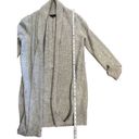 BCBGMAXAZRIA  gray long knit cardigan wool blend sz M Photo 3