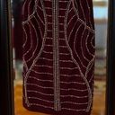 Leslie Fay  Bodycon Sequins Dress NWT Size 6 Burgandy Photo 5