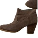 Frye  Tan Suede Ankle Booties Boots Size 7.5 Photo 4