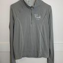 PINK - Victoria's Secret VS Pink Gray Yoga Ultimate Quarter Zip Jacket Photo 0