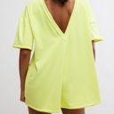 Free People Romper Hot Shot Tee Green Size Small Yellow Photo 1