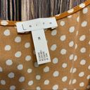 Leith  | camel brown polka dot wrap tank Photo 3