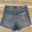 Abercrombie & Fitch  29/8 Curve Love High Rise Distressed Shorts Photo 1