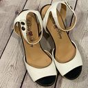 Penny Loves Kenny  Ankle Strap Wedges White w Rope Wedge-7.5 Photo 1