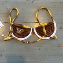 Frankie’s Bikinis Frankies Bikinis Maggie Terry Underwire Bikini Top in Golden Sun Print Photo 5