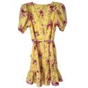 Likely ReVolve  Yellow Pink Rose Mini Quinn Dress in Snapdragon NWOT Photo 5