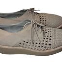 Eileen Fisher  Platform Suede  Women’s Oxford Wedge Loafer Oath 9.5 Photo 5