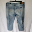 Seven7  Light Wash Mid-Rise Girlfriend Crop Denim Capri Women's Jeans Size 4 Photo 13