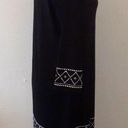 White House | Black Market  BLACK JERSEY KNIT DRESS MEDIUM Photo 3