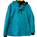 Obermeyer  Eden Jacket Ski Coat Sz 10 Teal Thumb Holes Snowboard Fur Hood Photo 0