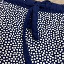 Carole Hochman Blue & White Elastic Drawstring Waist Pull On Sleep Shorts Small Photo 2