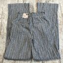 Sonoma  Goods For Life Navy Blue Linen Blend High Rise Wide Leg Paperbag Pants XS Photo 6