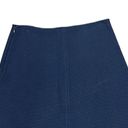 St. John  Caviar Women's Mini Skirt Knitted Wool A-Line Side Zip Navy Blue Size 4 Photo 6