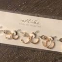 Ettika NWT  Gold Hoop Earrings Set Hoops 18k Gold Plated Photo 2