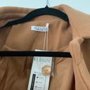 ELESOL Women Tan Wool Coat Pea Coats Double Breasted Thick Dress Coats A Line Size M Photo 5