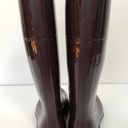 Kamik Womens 10 Ellie Rubber Wellington Rain Boots - Tall, Chocolate, Waterproof, Pull On Photo 4