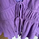 4S13NNA Purple Tie Front Top Photo 1