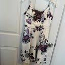 David's Bridal White Floral Dress Photo 1