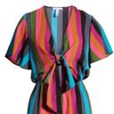 Nordstrom NWT Leith X  Multi Stripe Savy Summer Romper Small Photo 4