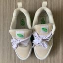 Vans Women's Knu Stack Suede Platform Sneaker in Lovely White Gray / Green Photo 3