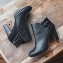 Andrew Geller  Booties Keira Black Ankle Block Heel Boots Size 11M Photo 10