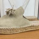 Seven Dials  Wendelle Faux Suede Tasseled Espadrille Slide Sandal Stone Beige 11 Photo 1