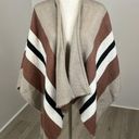 Dynamite  Striped Poncho Sweater OS Photo 0