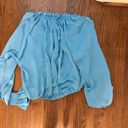 Ramy Brook Long Sleeve Silk Top Photo 2